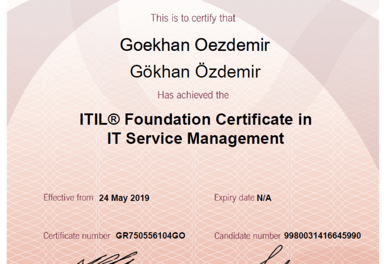 ITIL® Foundation Certificate V3 in IT Service Management