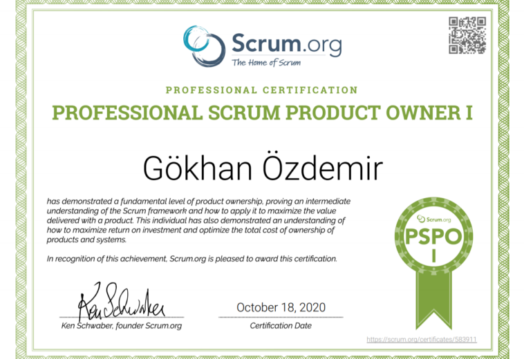 Professional Scrum Product Owner I
